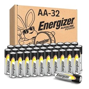 Energizer AA 32 Count Batteries Bulk Pack 1.5V Alkaline Power